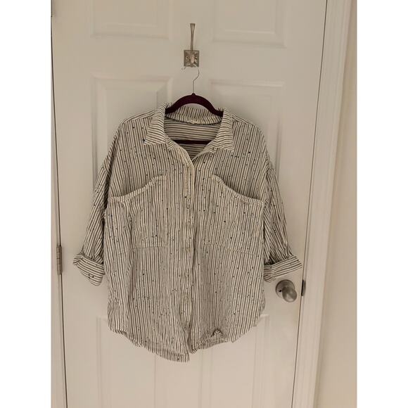 Anthropologie Pilcro Studio Smock Button Down Shirt Size XL - Picture 3 of 10